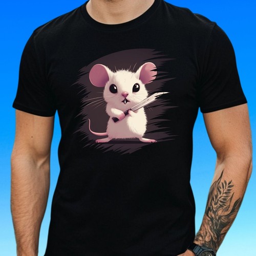 Mens psycho rat - rat, motif