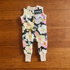 Bonds Baby Floral Black Cream