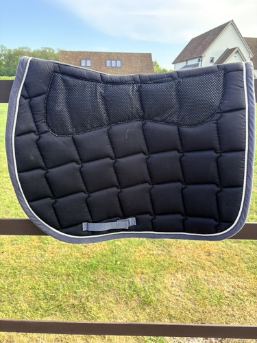Saddle pad numnah black full - saddle,