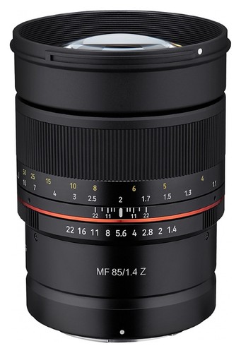 Samyang 85mm 4 - mf, 1.4