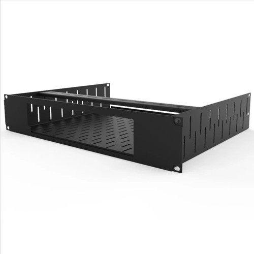 Rack shelf faceplate cut - 2u,