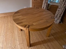 solid oak dining table and 4