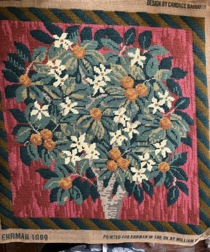 Vintage completed needlepoint - vintage,