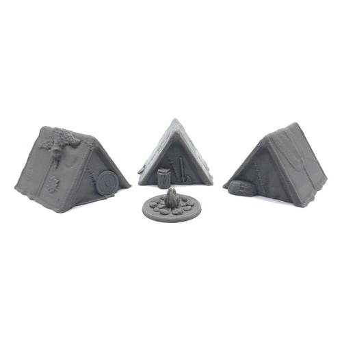 Campsite set 28mm fantasy - set,