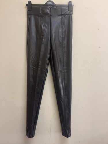 High waisted leather - m&s,
