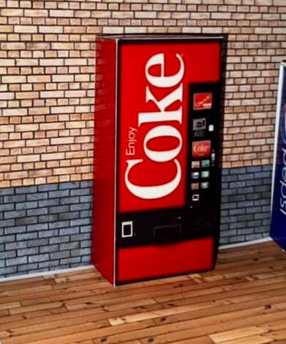Cola vending machine card - vending,