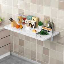 Wall Mounted Drop Leaf Dining Work Table Breakfast Bar Table Small Tables Shelf