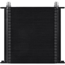 40 ROW ALUMINUM HEAVY DUTY ENGINE TRANSMISSION OIL COOLER 10AN HOSE END ADAPTERS