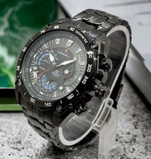 CASIO EDIFICE MENS WATCH RED BULL EDITION EF-550-RBSP STAINLESS STEEL BLACK DIAL