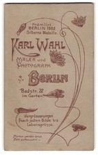 Photograph Karl Wahlt, Berlin, Badstr. 32, Floral Display Water Lilies Wrapped 