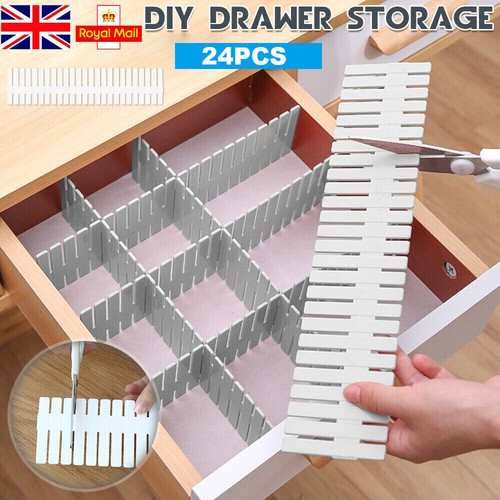 24pcs diy drawer divider - drawer,