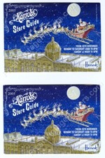 TWO 2005 Harrods Knightsbridge London Christmas Store Guide 16 page booklet vtg