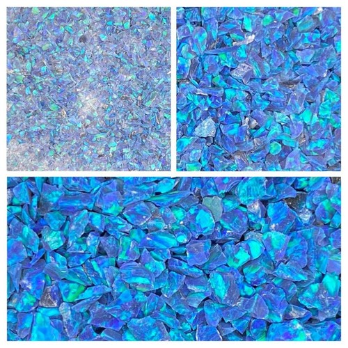 Crushed opal ocean blue - opal, blue/