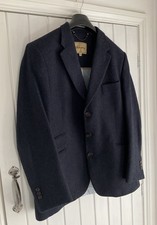 Dubarry  Men’s Tweed Blazer Jacket Pure Wool Dark Blue - Size 42R