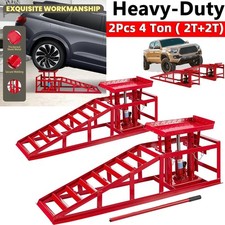 4T/4000KG Hydraulic Car Ramps Heavy Duty Garage Auto Van Bottle Lift Jack Ramp