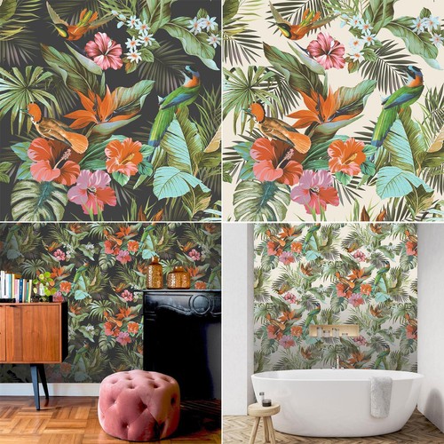 Paradise birds rasch wallpaper - paradise,