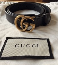 Gucci Women's Thin Black/Gold