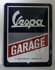Vespa Scooter Metal Sign