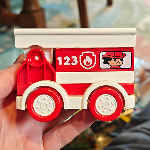 Lego duplo fire truck - truck, vehicle