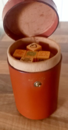 Vintage poker dice set - vintage,