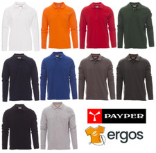 Polo Manica Lunga Payper FLORENCE Uomo Maglia T-Shirt Sfiancata Cotone 3 Bottoni