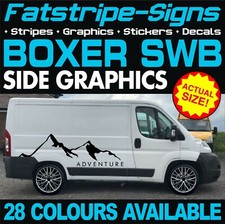 to fit PEUGEOT BOXER SWB L1 GRAPHICS STICKERS STRIPES DECALS CAMPERVAN MOTORHOME