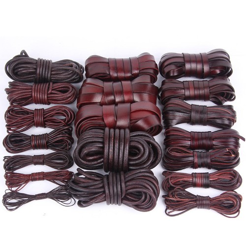 100 genuine leather cord - genuine,