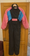 Vintage Rodeo One Piece Ski Suit 80s/90s Girls Age 11/12 Bust 31”/79cm