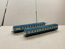 LIMA OO GAUGE DIESEL LOCOMOTIVE DMU 2 CAR SET DB GREEN & CREAM CLASS 928 004-4 !