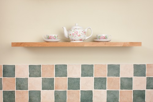 Oak floating shelves - shelves,