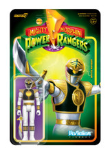 SUPER7 MIGHTY MORPHIN POWER RANGERS WHITE RANGER 3.75" RE ACTION FIGURE NEW!