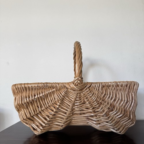 Large rustic handwoven willow - handwoven,