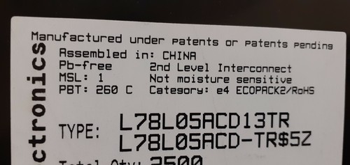New lm78l05acd13tr 8pin - x,