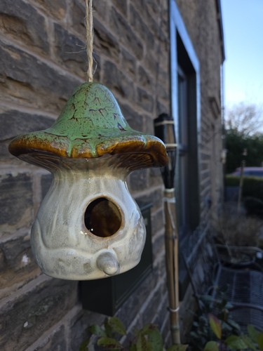 Ceramic bird house - bird,