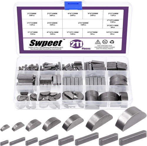 211pcs metric woodruff key - 211pcs,