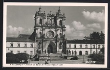 Alcobaca, Fachada da Igreja do Mosteiro, Postcard 