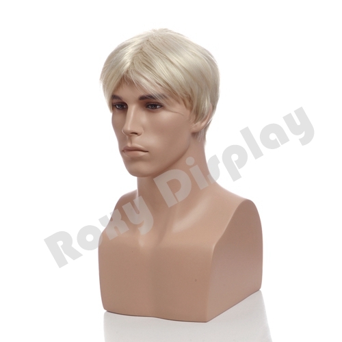 Male fiberglass mannequin head - male,