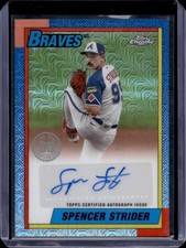 2025 Topps Spencer Strider 1990 Auto Atlanta Braves 90CA2-SS