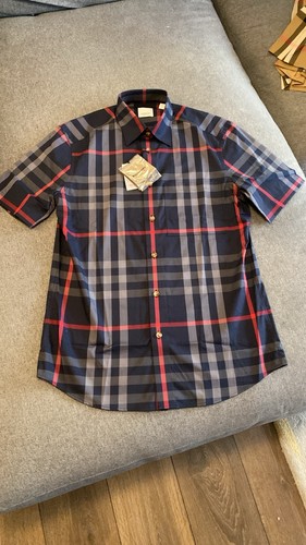 Burberry shirt navy gray - shirt, ip