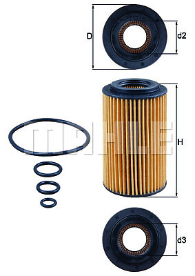 New oil filter for - oil,