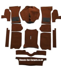 TRIUMPH SPITFIRE MK1 - MK2 - MK3 - MK4 - 1500 NEW CARPET SET AUTUMN LEAF BROWN
