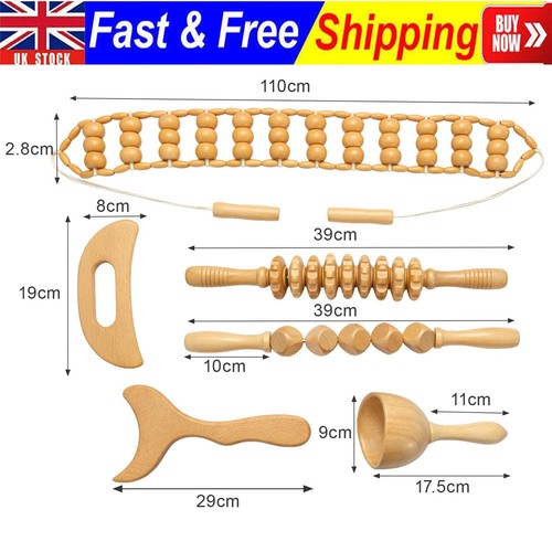 Wood therapy massage tools - 6x,