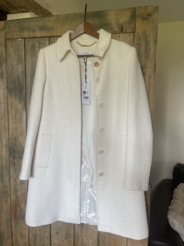 Hobbs saffie coat ivory - coat,