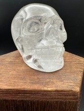 Crystal Skull Head Carving Clear Quartz Skulls Natural HQ Gemstone Large 3478