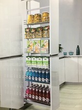 Pull-Out Soft Closing Larder 6 Baskets Set - with Frame and Heavy Duty Runners