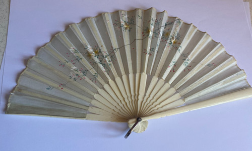 Antique vintage silk hand - vintage,