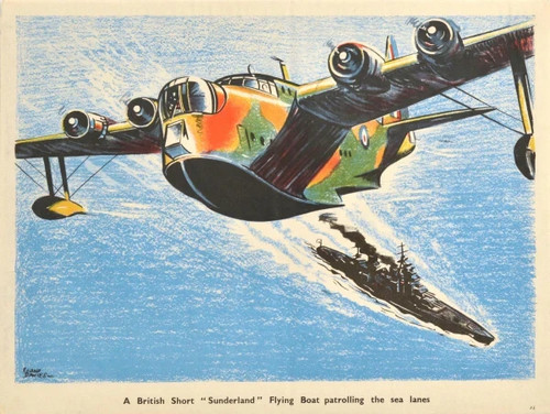 British short sunderland - british,