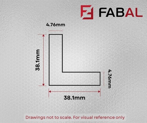 Aluminium angle metric equal - aluminium,