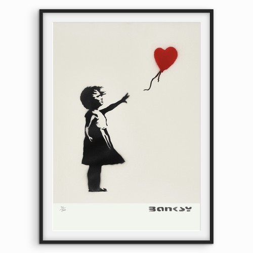 Banksy art print balloon - art,