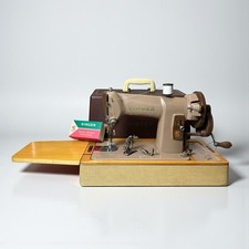 1960s Vintage Singer 185k Hand Crank Sewing Machine - Tested - VGC